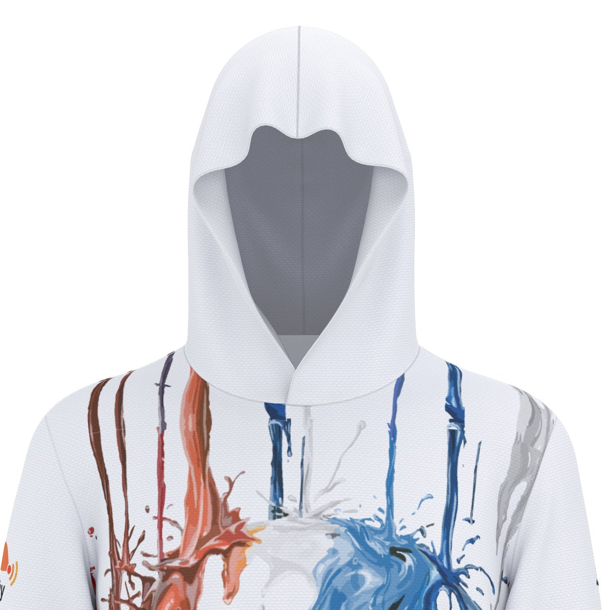 USA Paint Fish Hooded Sun Shirt With Thumb Holes
