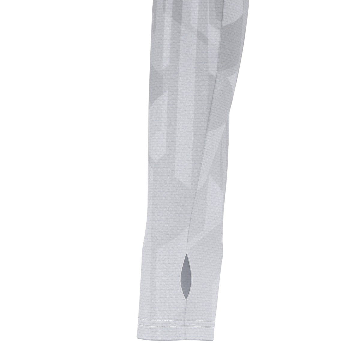 Tech Gray Hooded Sun Shirt With Thumb Holes