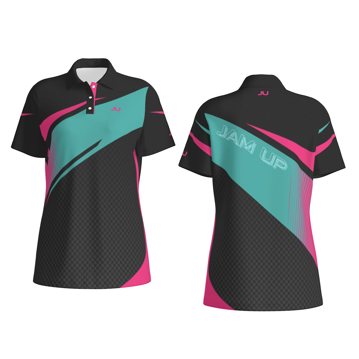 Action 2.0 Teal Majenta Women's Polo