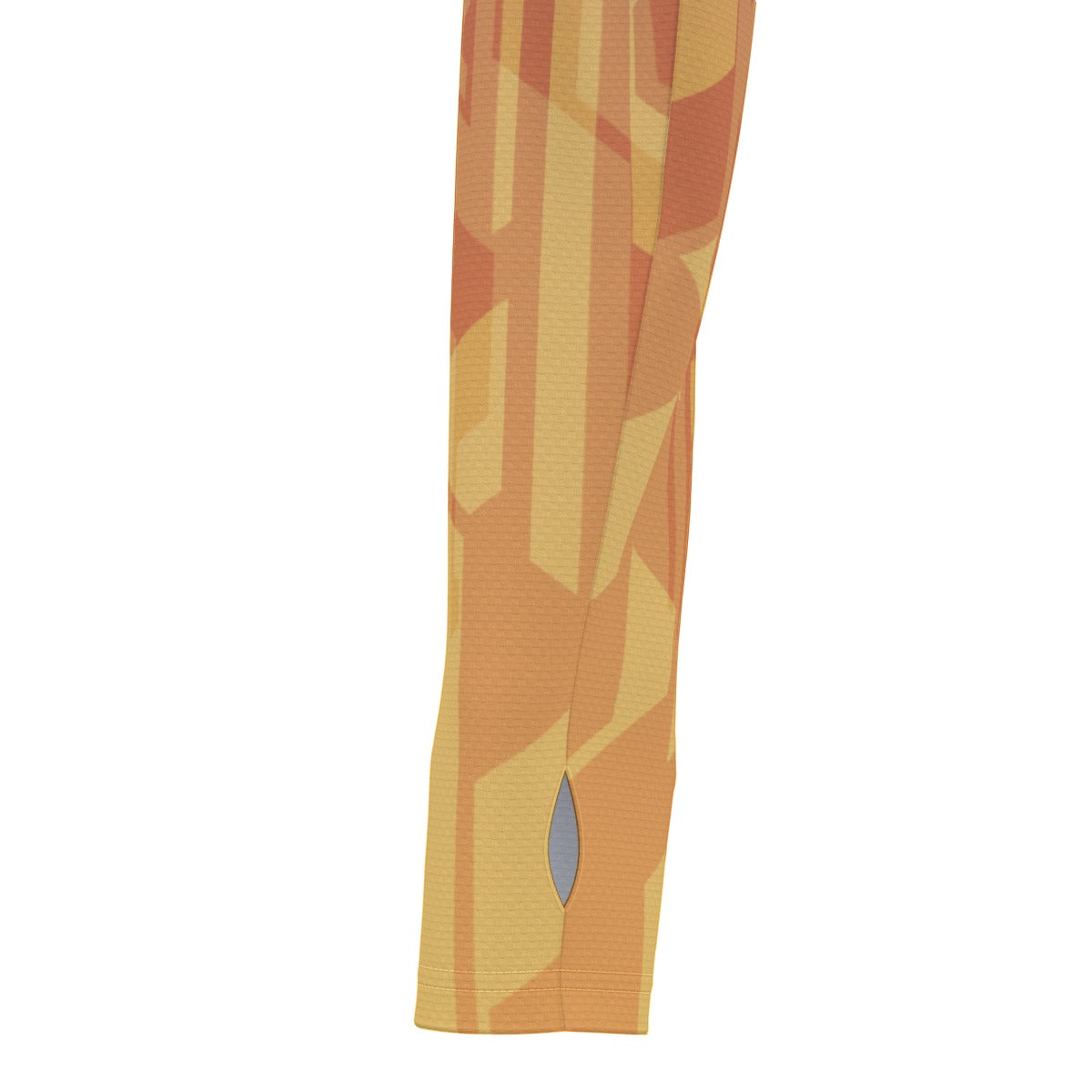 Tech Orange Hooded Sun Shirt With Thumb Holes