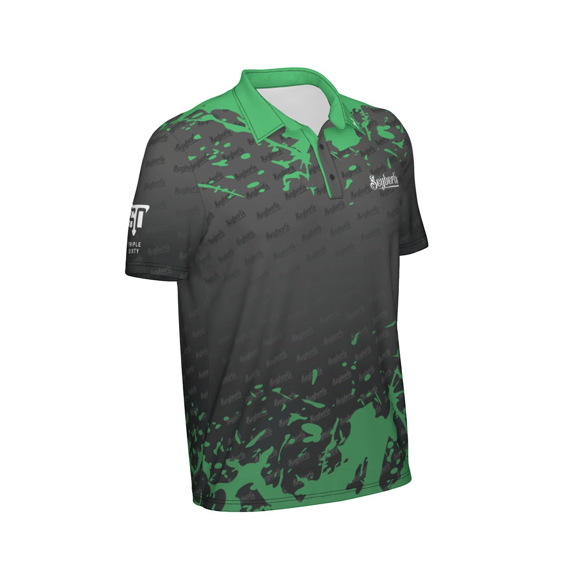 NEW - Seyberts Splash Green Men's polo