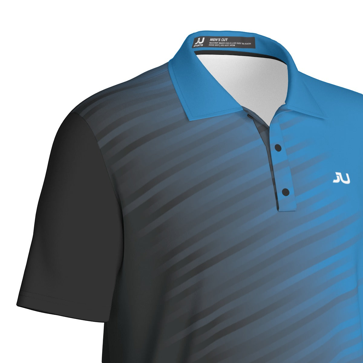 JUS Crossfade Blue Men's Polo