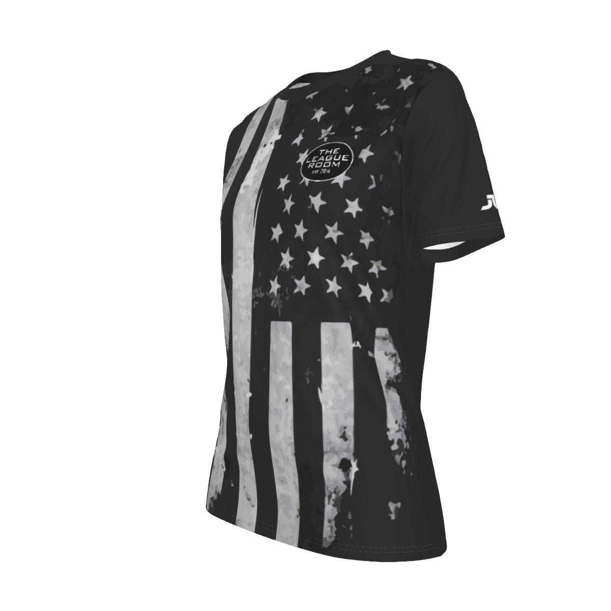 The League Room USA Flag Women's Crew Neck T-Shirt