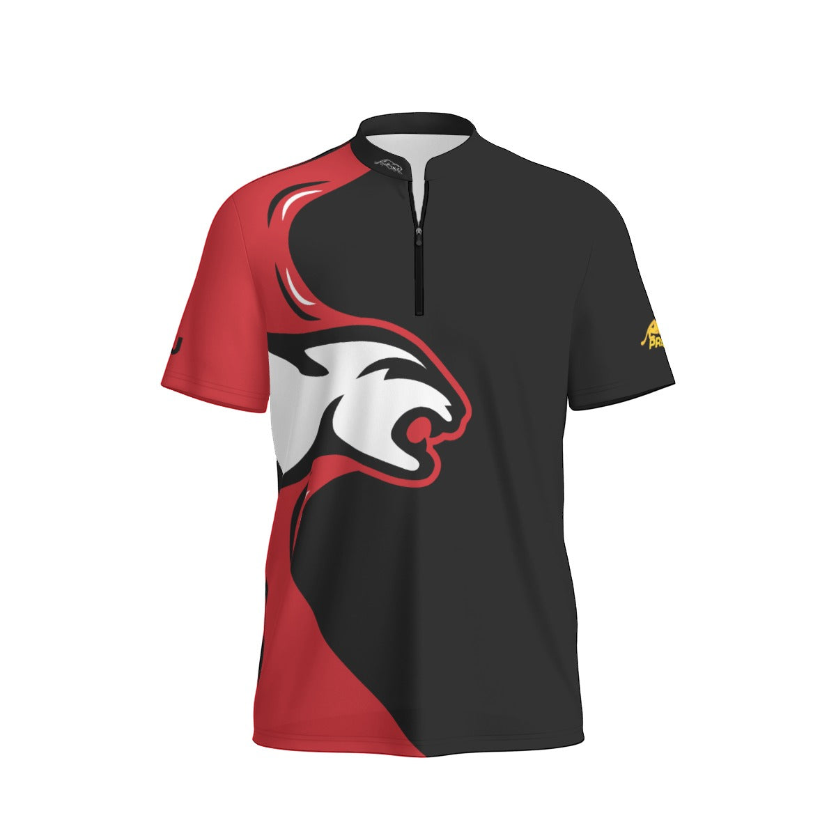 Strike Red Men's Sports Collar Jersey