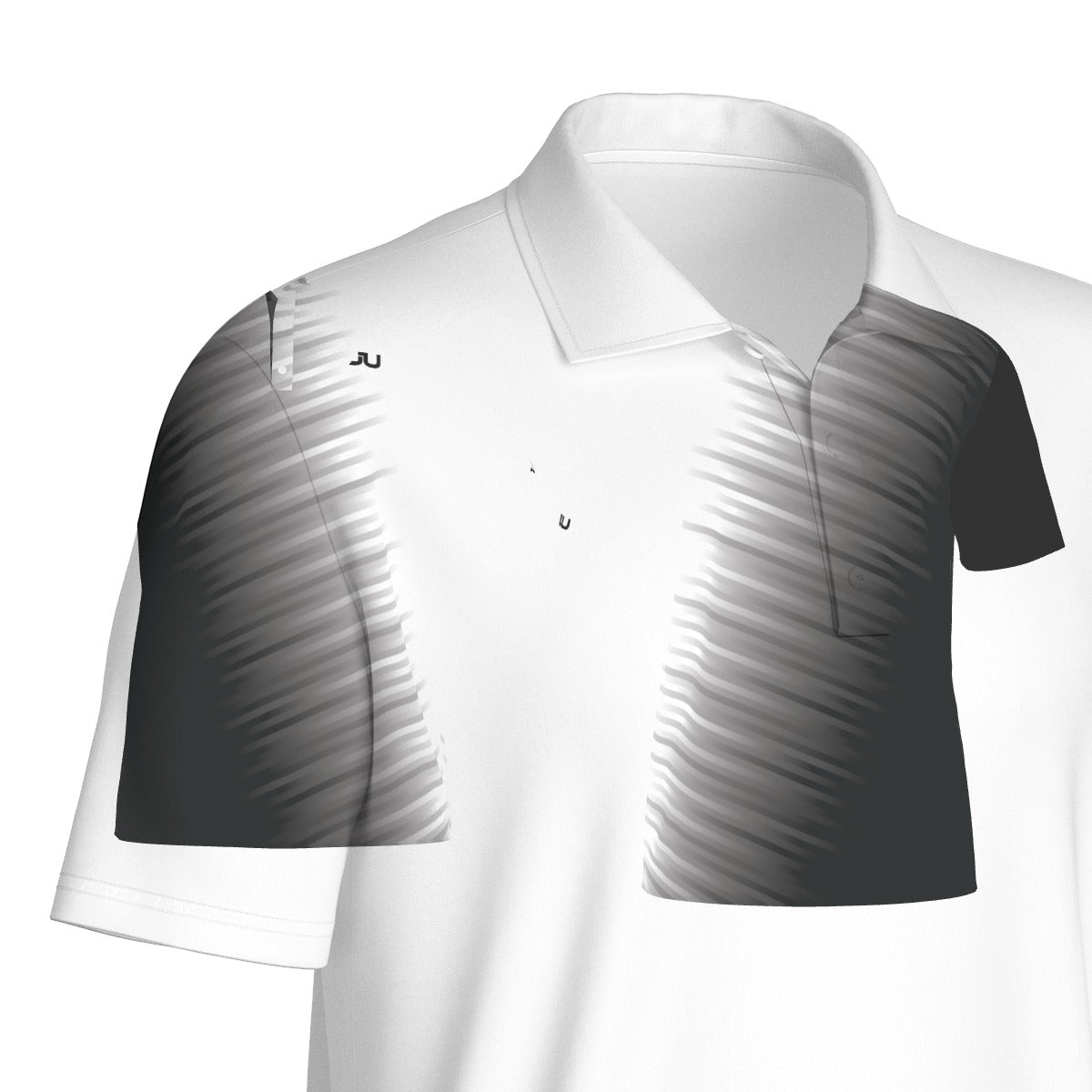 JUS Crossfade White Men's Polo