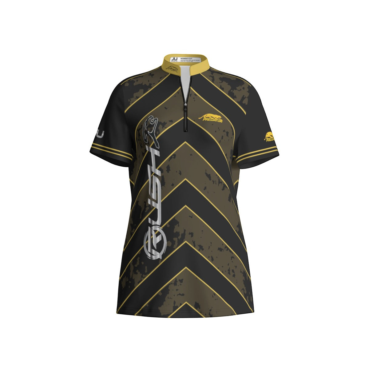 RUSH GOLD Womens Sport Collar Jersey