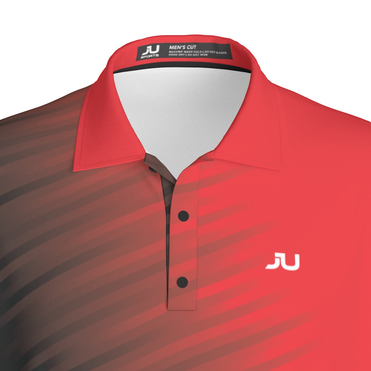 JUS Crossfade Red Men's Polo