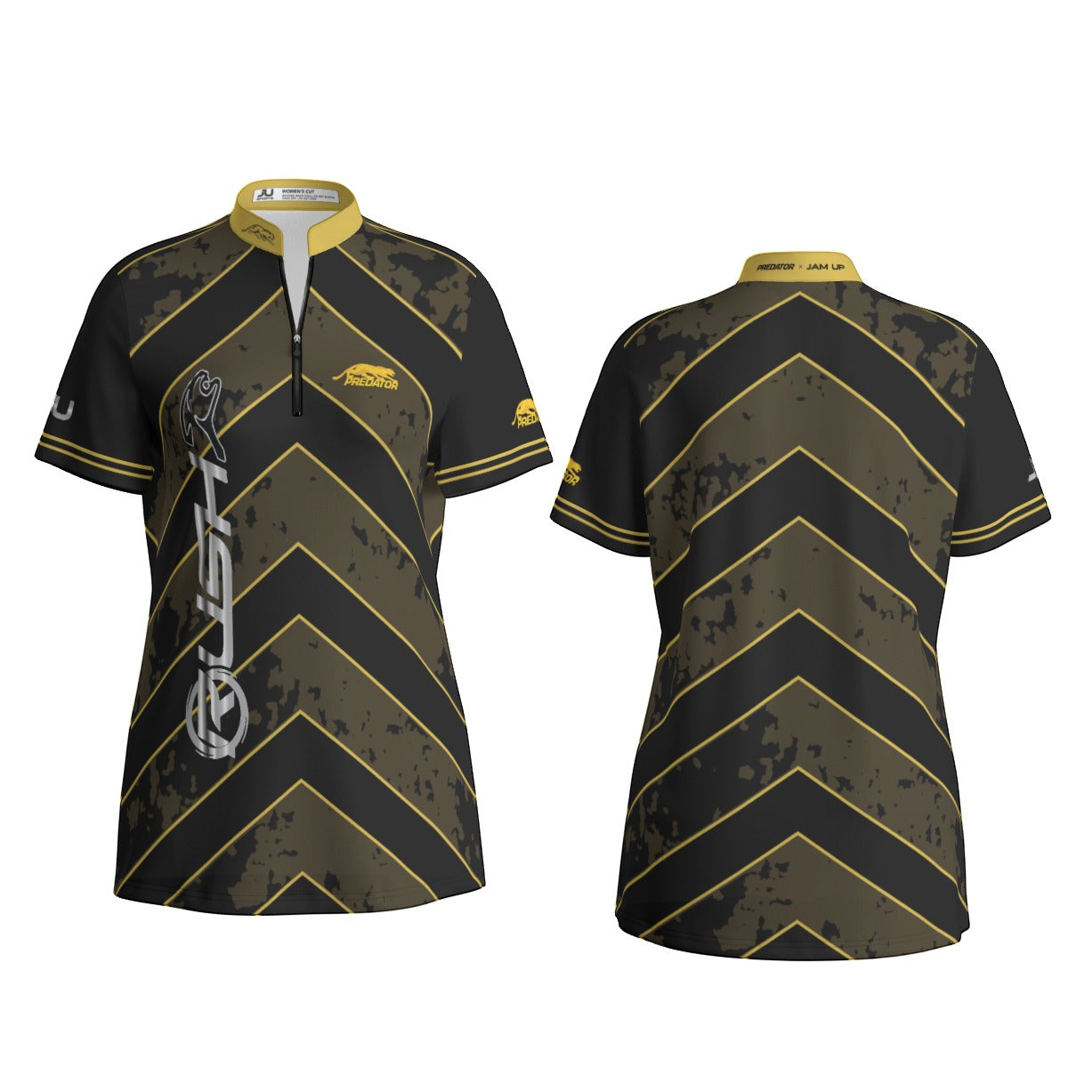 RUSH GOLD Womens Sport Collar Jersey