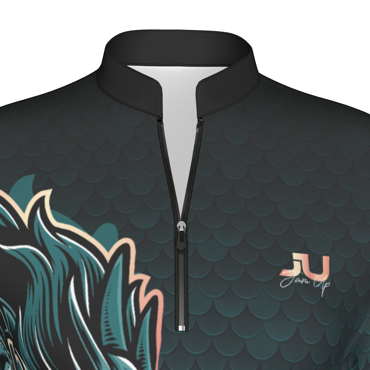 Dragon Teal Women's Sport Collar