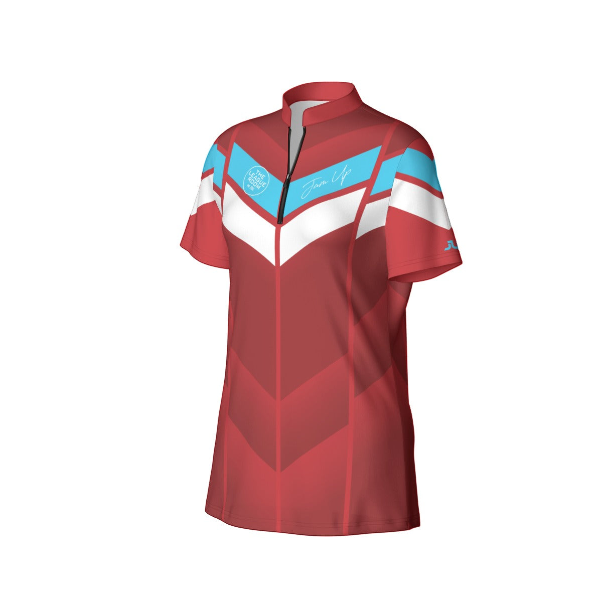 The League Room  Shield Red Women's Sport Collar