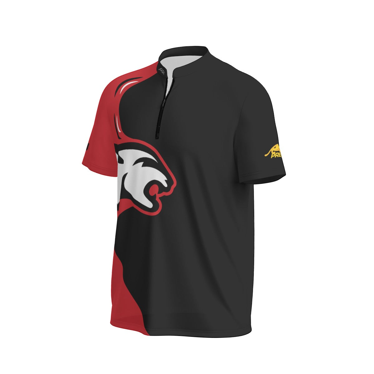 Strike Red Men's Sports Collar Jersey