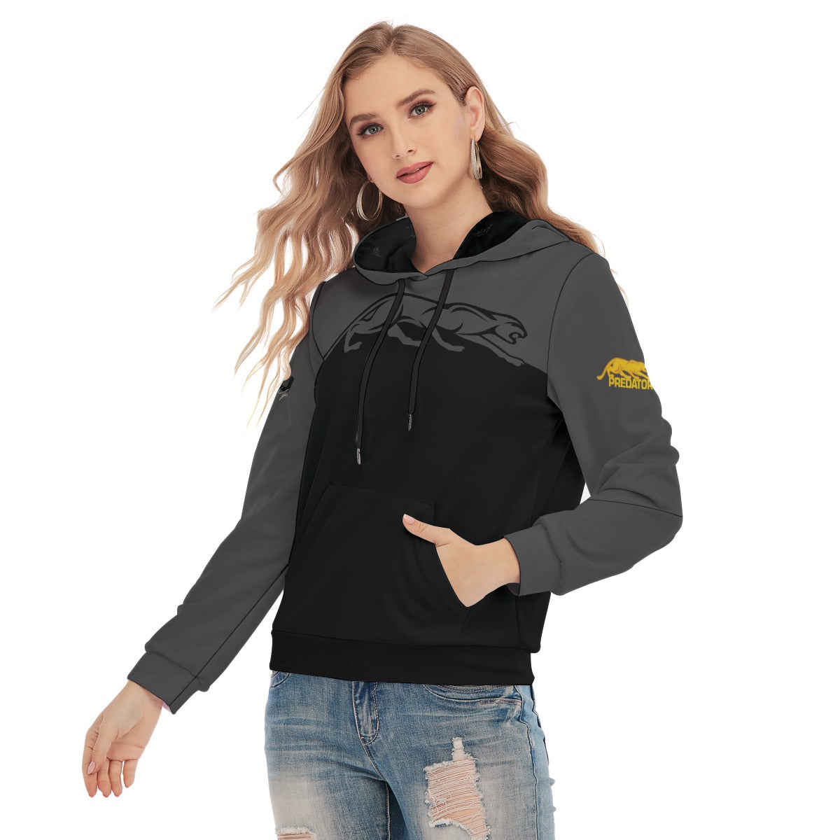 Predator Shadow Black Women's Lightweight Hoodie