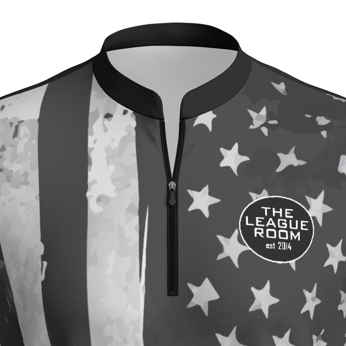 The League Room USA Flag Sports Collar Jersey