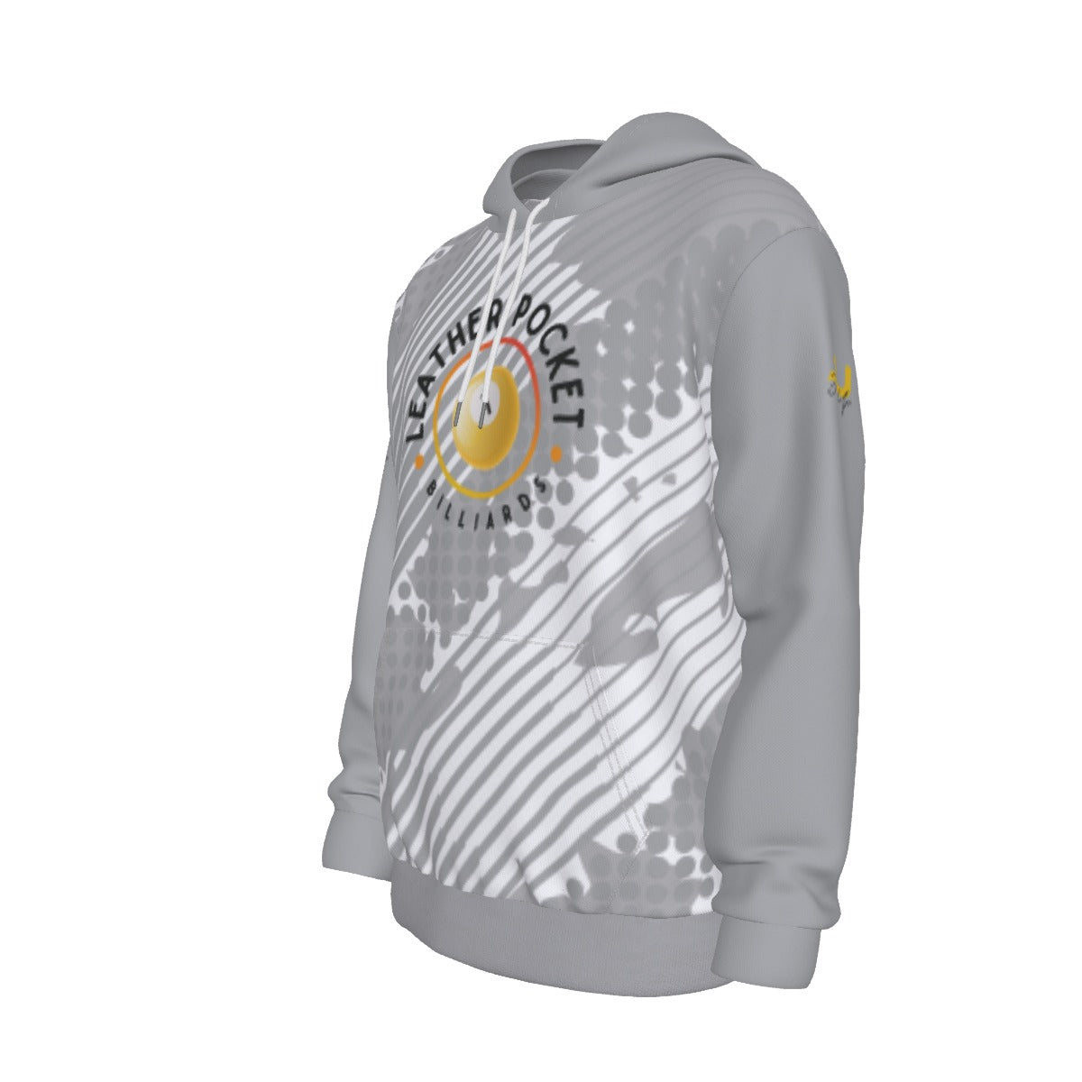 Leather Pocket Light Grunge Hoodie