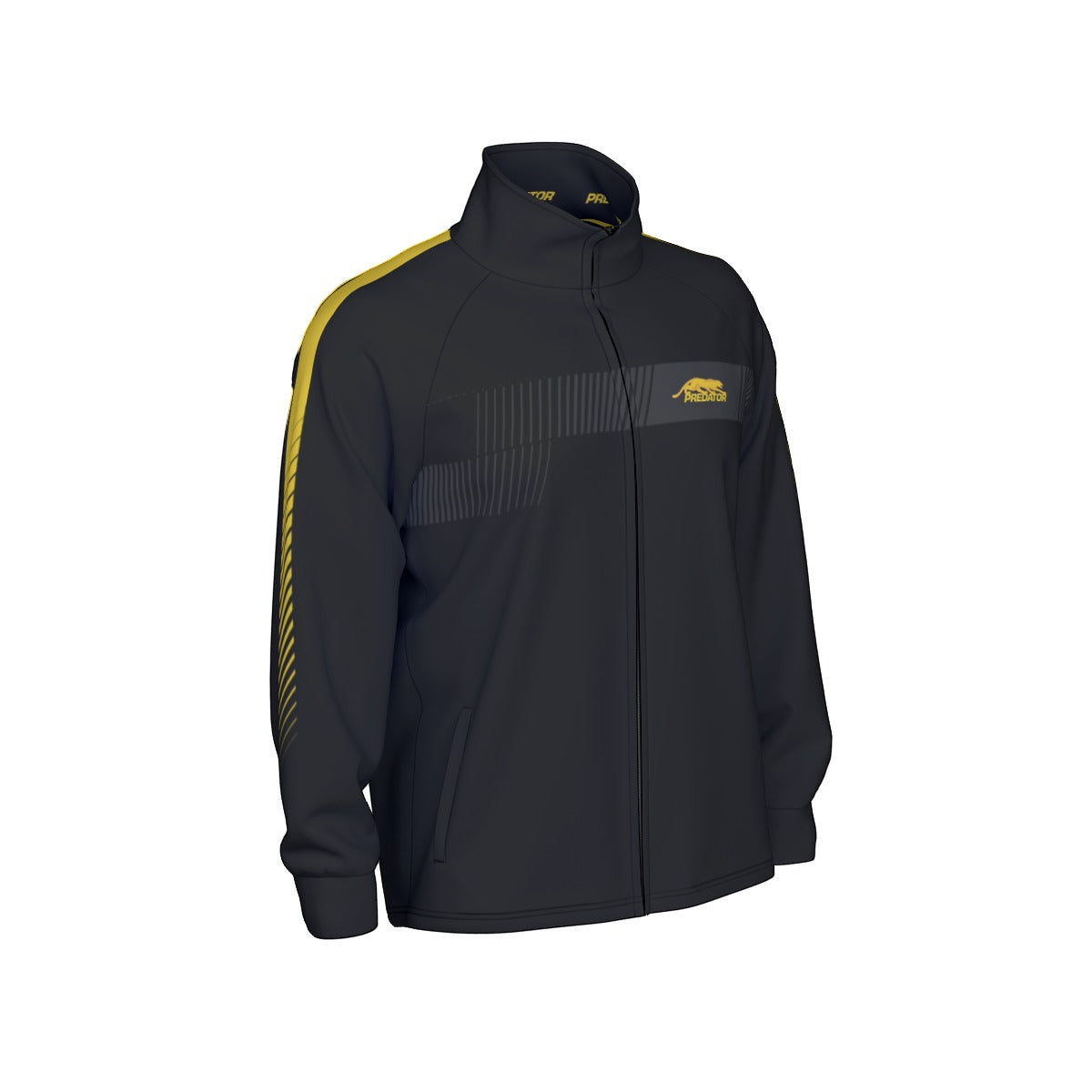 NEW DESIGN - Predator Men's Zip Jacket (Black/Yellow)