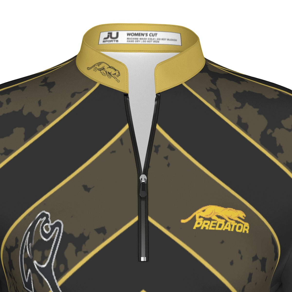 RUSH GOLD Womens Sport Collar Jersey