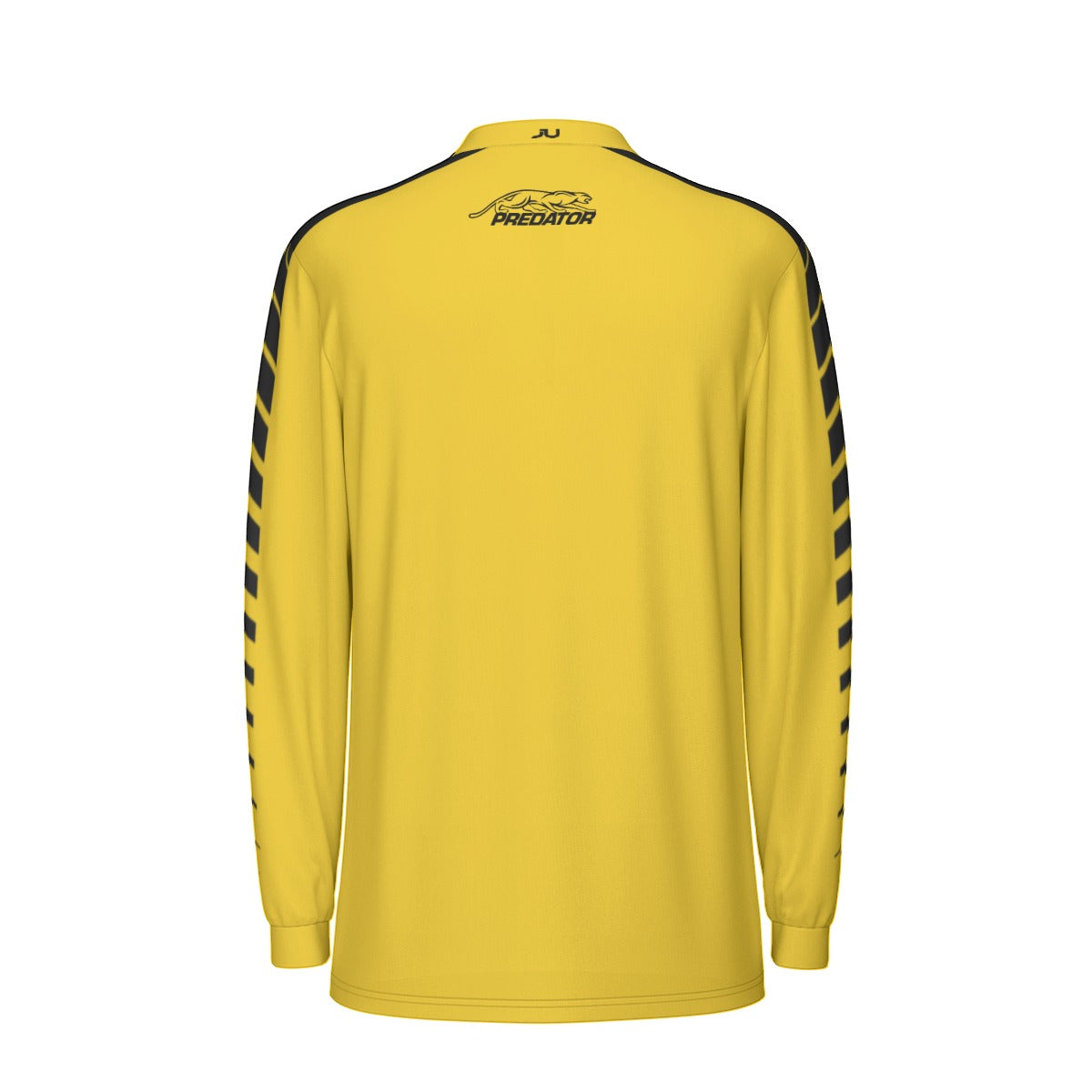 NEW DESIGN - Predator Long Sleeve Sport Collar Jersey - Yellow/Black