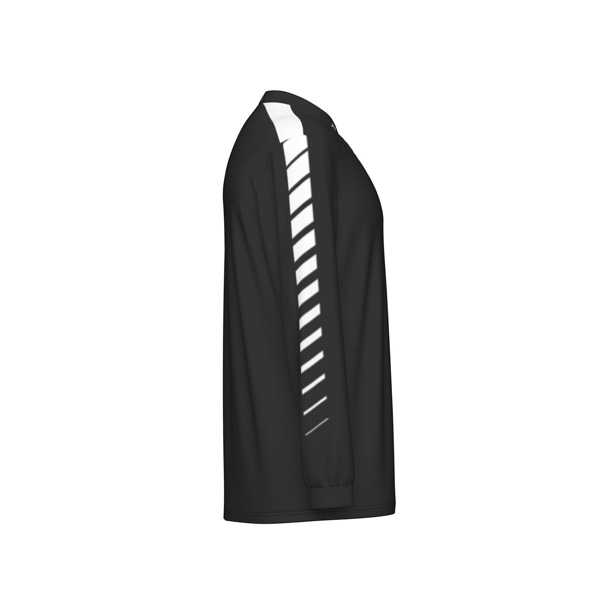 NEW DESIGN - Predator Long Sleeve Sport Collar Jersey - Black/White