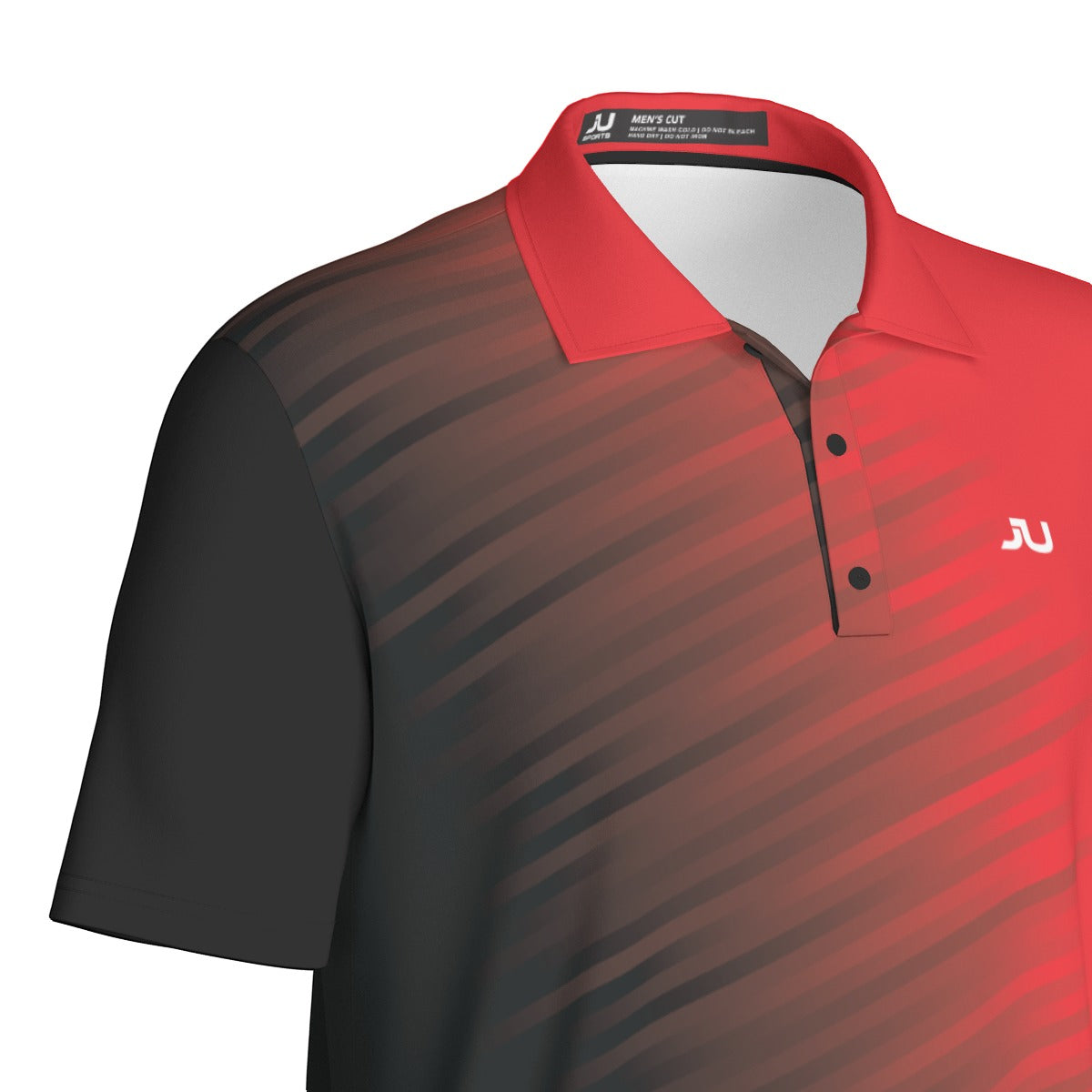 JUS Crossfade Red Men's Polo