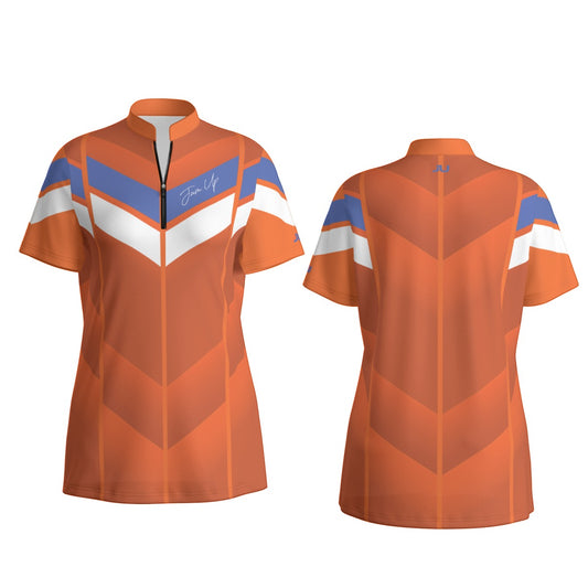 JUS Shield Orange Women's Sport Collar
