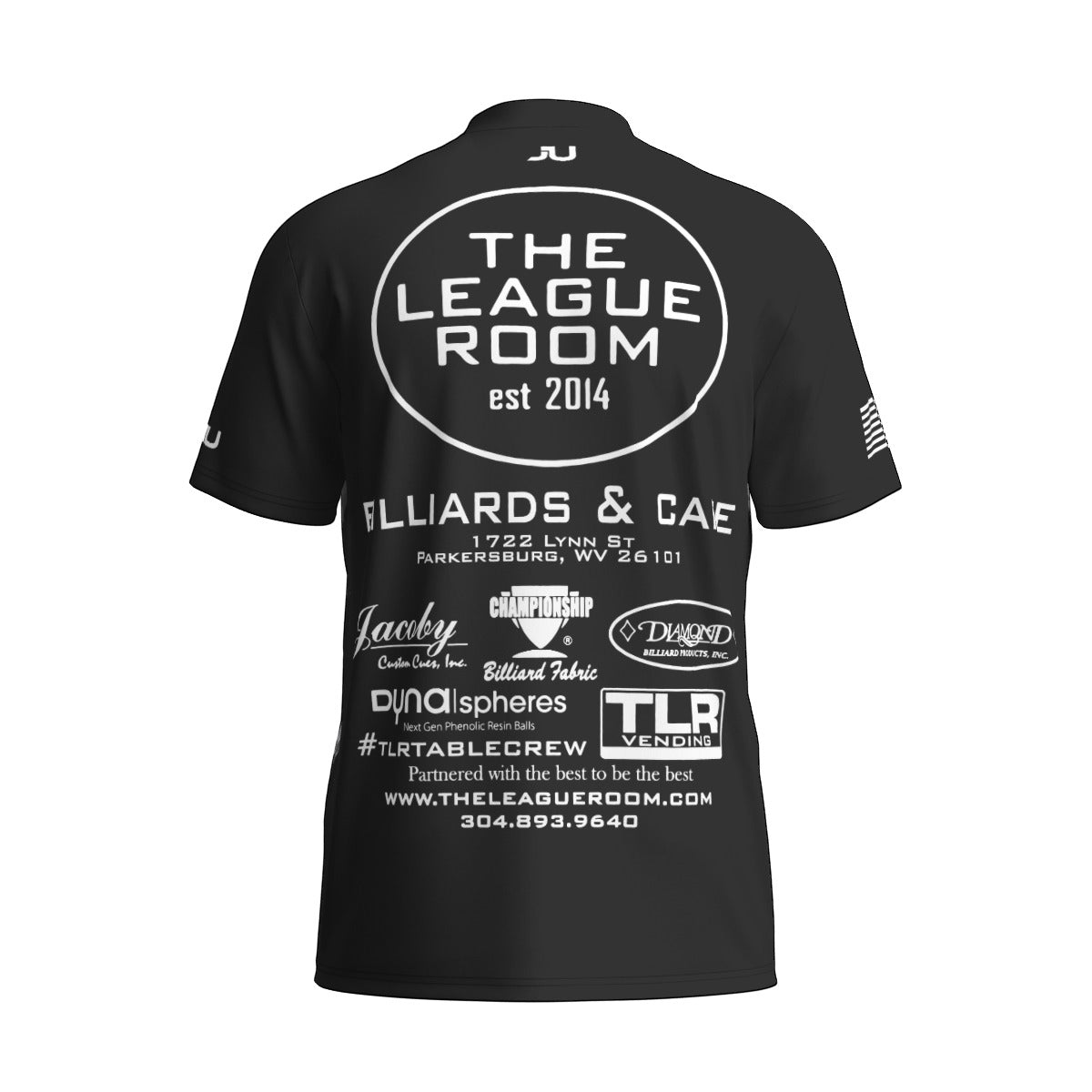 The League Room USA Flag Sports Collar Jersey
