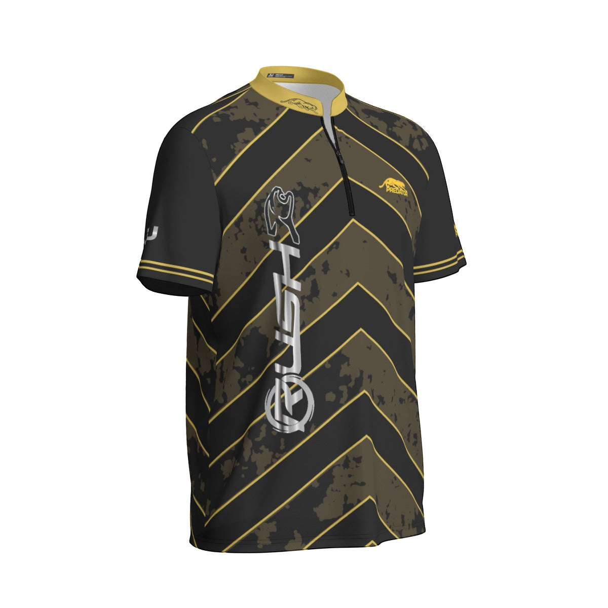 RUSH GOLD Men's Sports Collar Jersey
