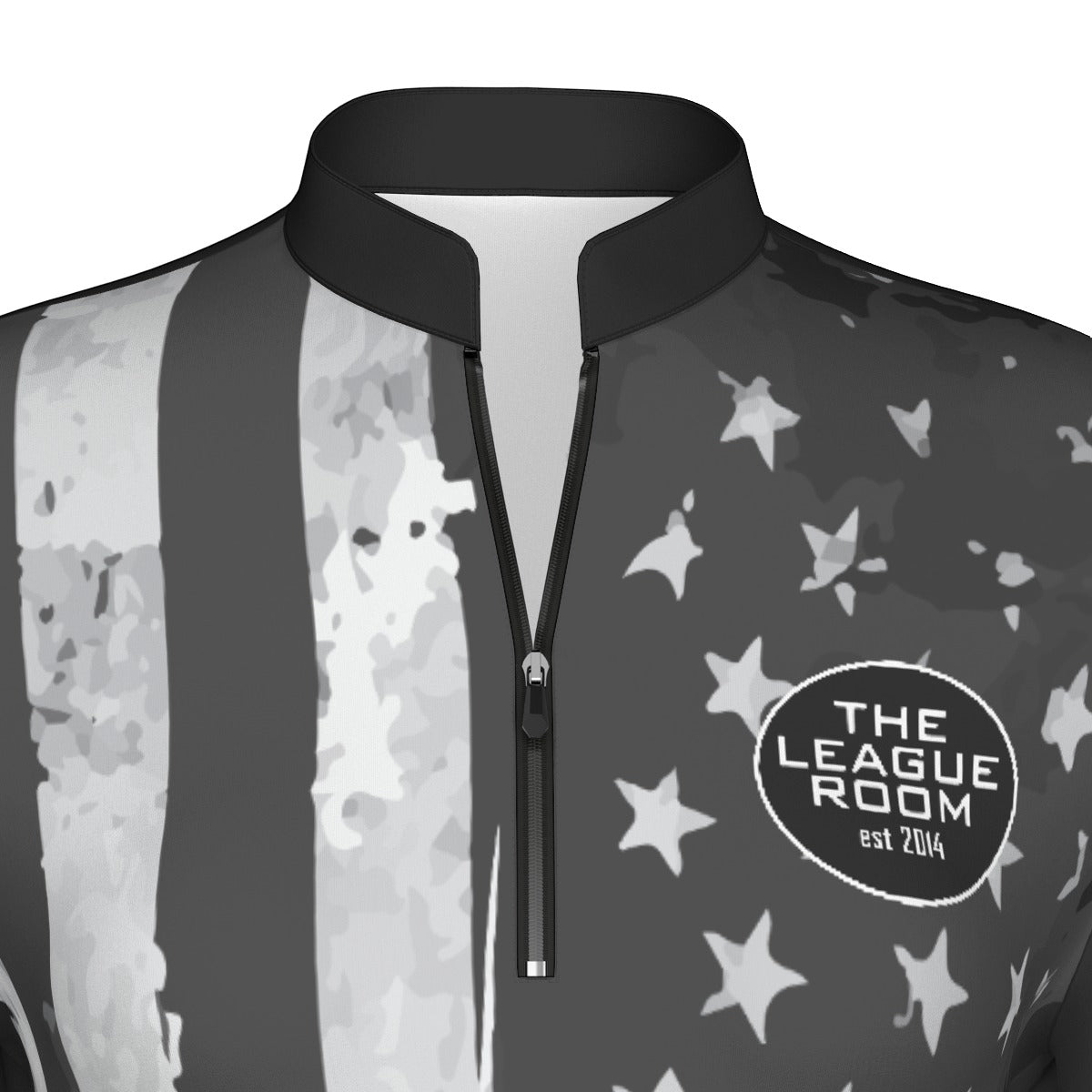 The League Room USA Flag Women's Sport Collar Jersey