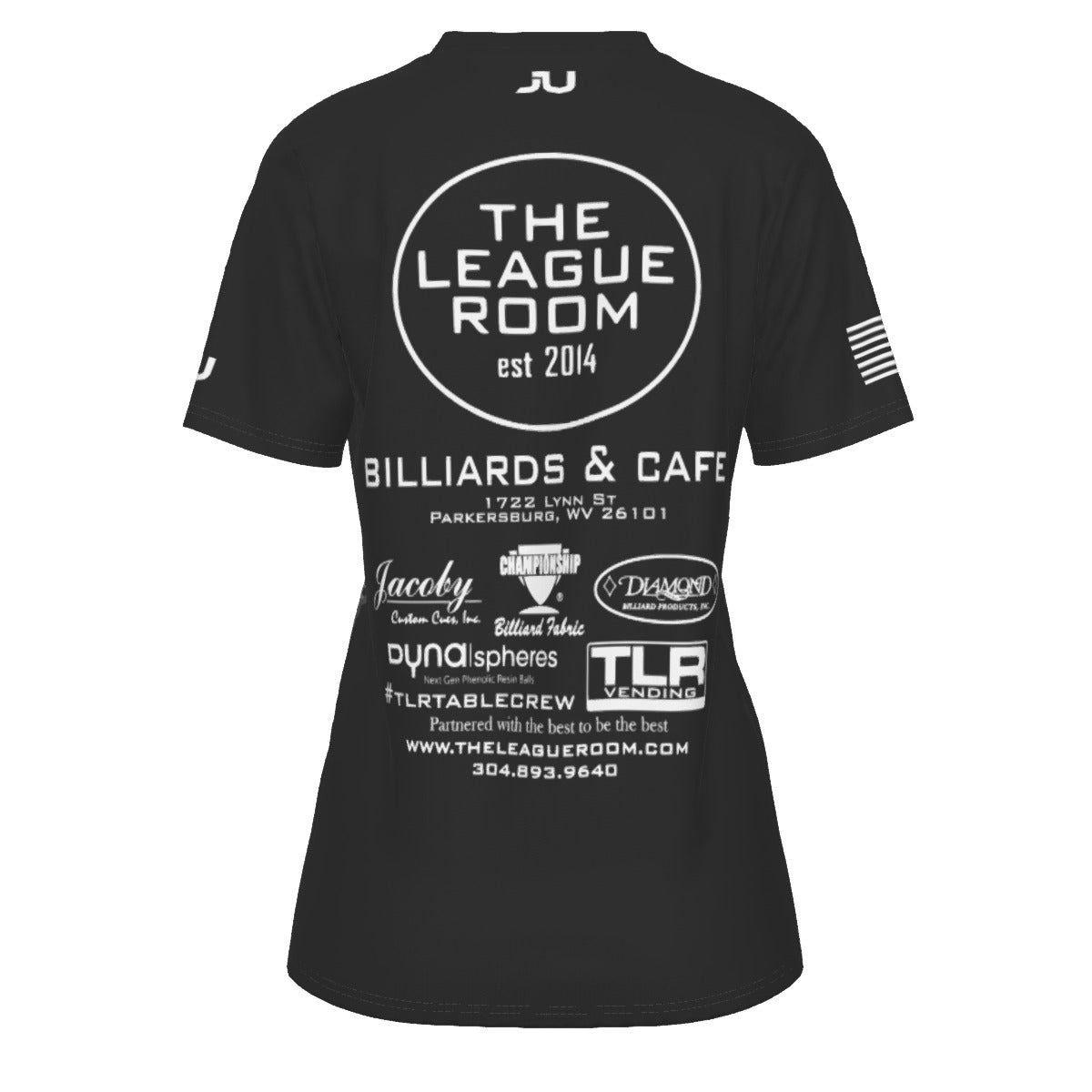 The League Room USA Flag Women's Crew Neck T-Shirt