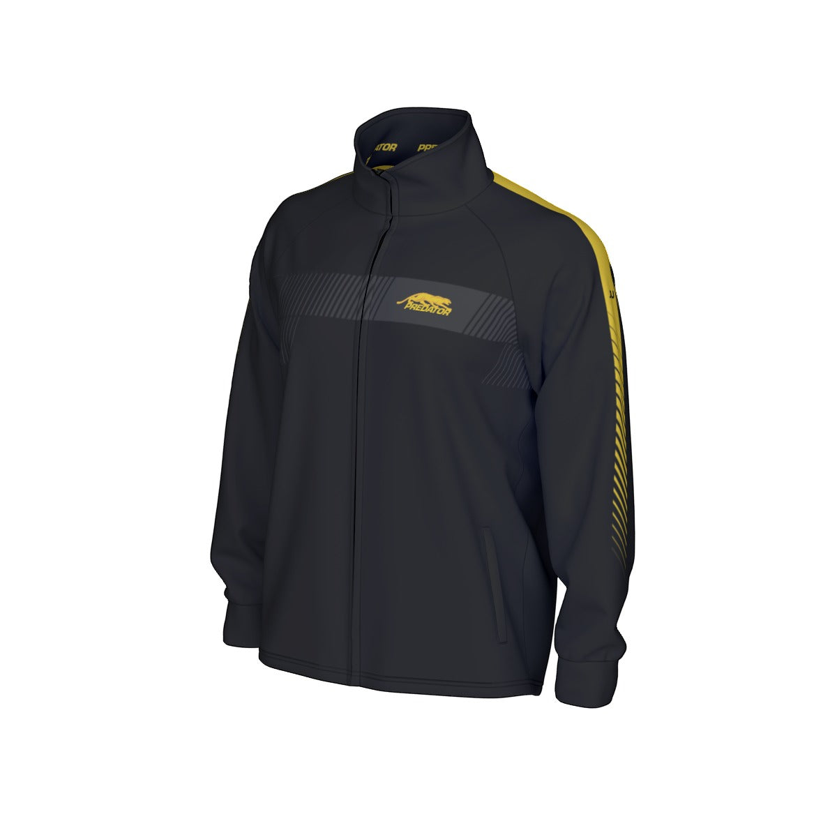NEW DESIGN - Predator Men's Zip Jacket (Black/Yellow)