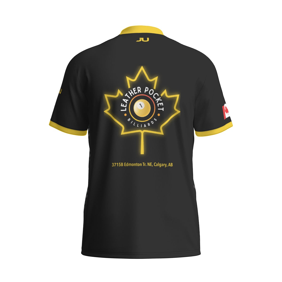 Leather Pockets Sports Collar Jersey