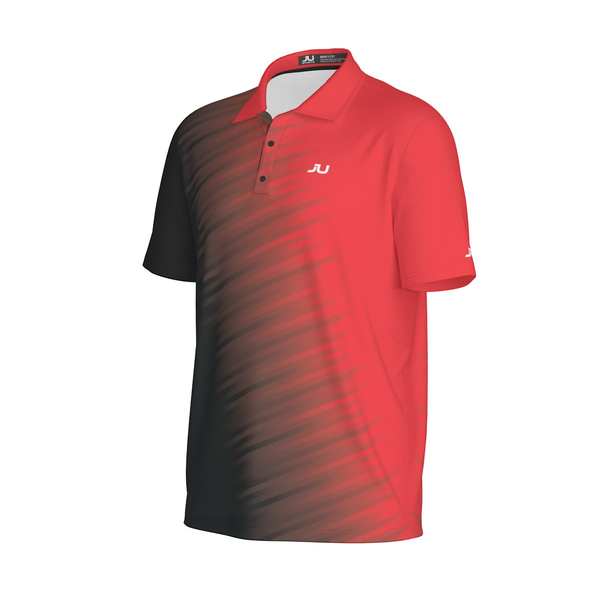 JUS Crossfade Red Men's Polo