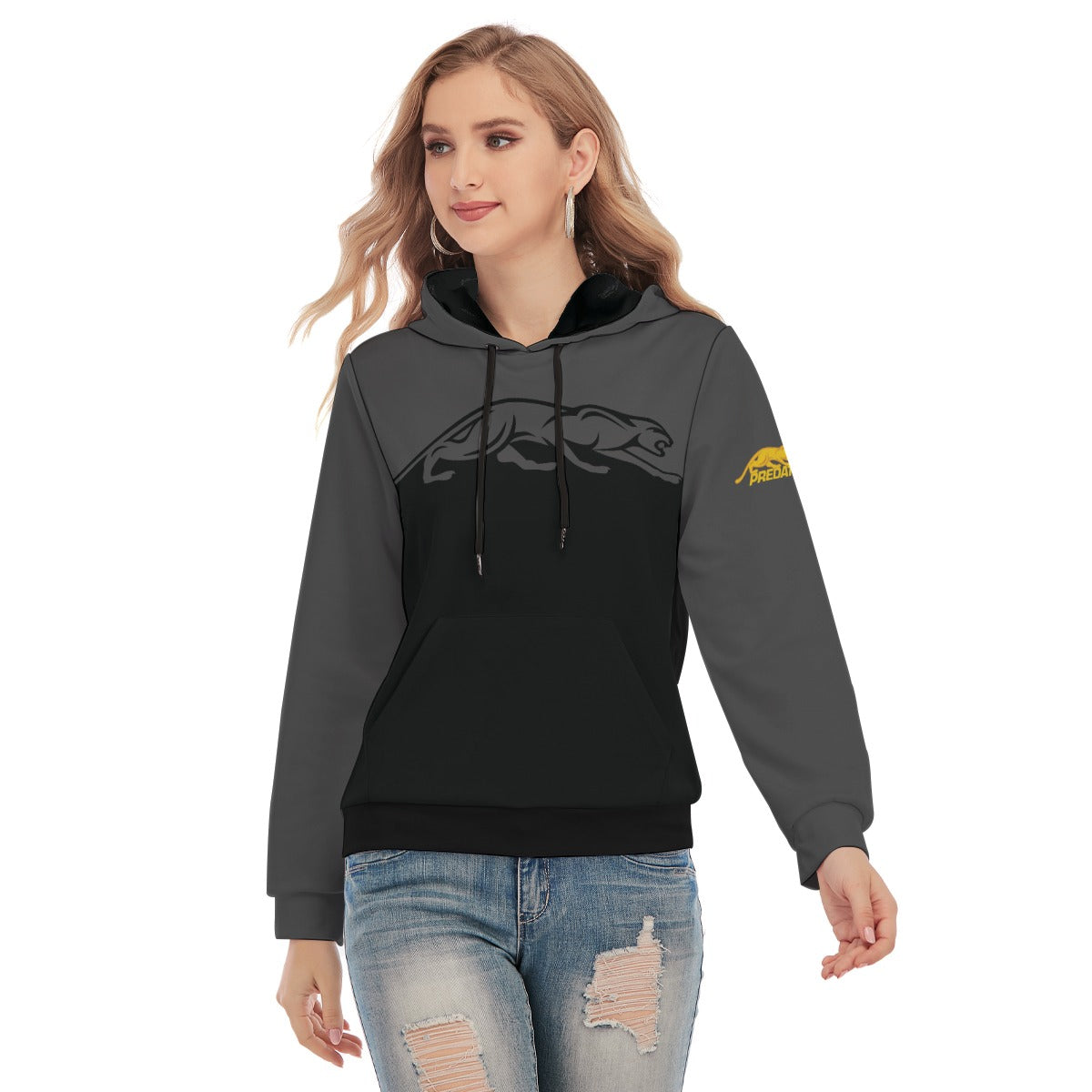 Predator Shadow Black Women's Lightweight Hoodie