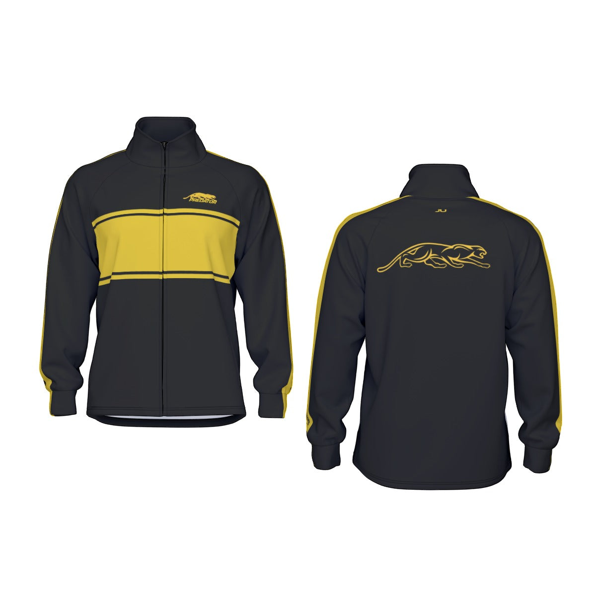 NEW DESIGN Predator Men's Zip Jacket (Yellow Stripe)