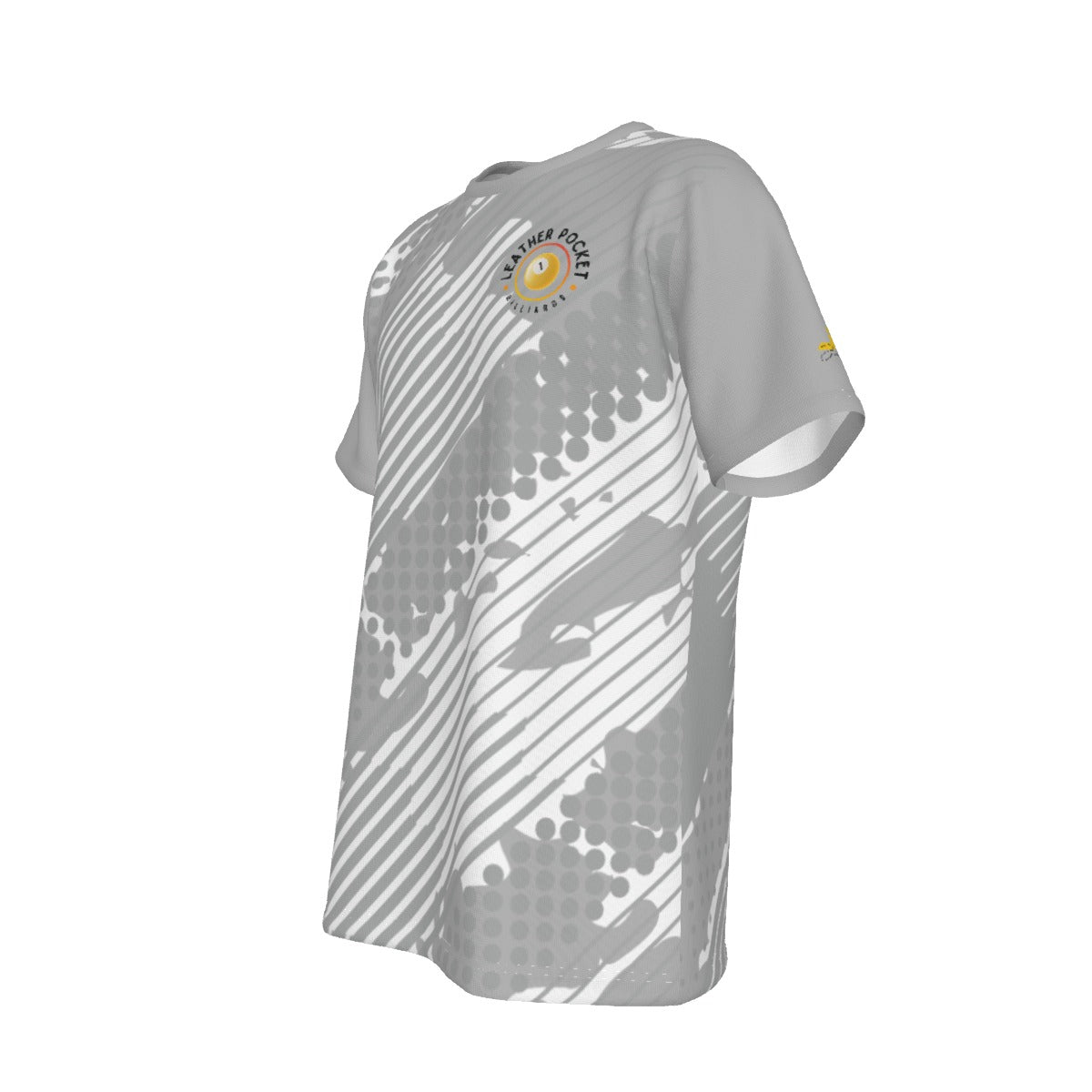 Leather Pocket Grunge Light Men's Crew Neck T-Shirt