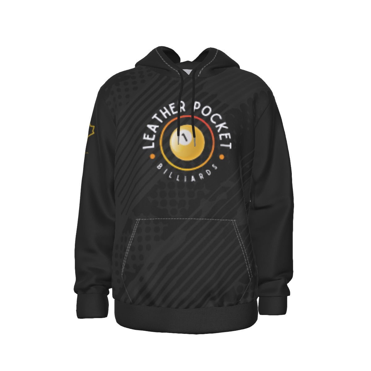 Leather Pocket Dark Grunge Hoodie