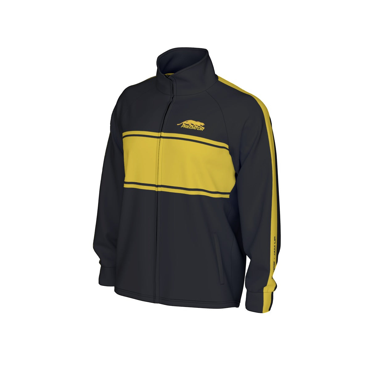 NEW DESIGN Predator Men's Zip Jacket (Yellow Stripe)
