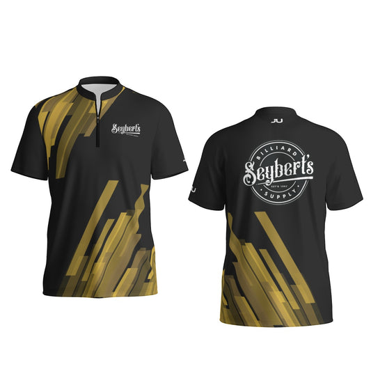 Seyberts Diagonal Lines Men's Sports Collar Jersey