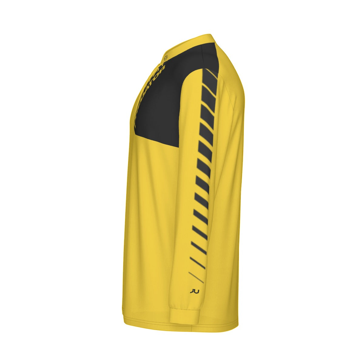 NEW DESIGN - Predator Long Sleeve Sport Collar Jersey - Yellow/Black