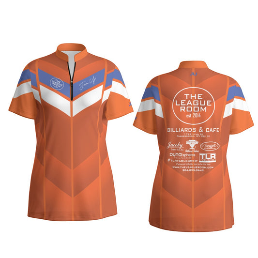 The League Room Shield Orange Women's Sport Collar