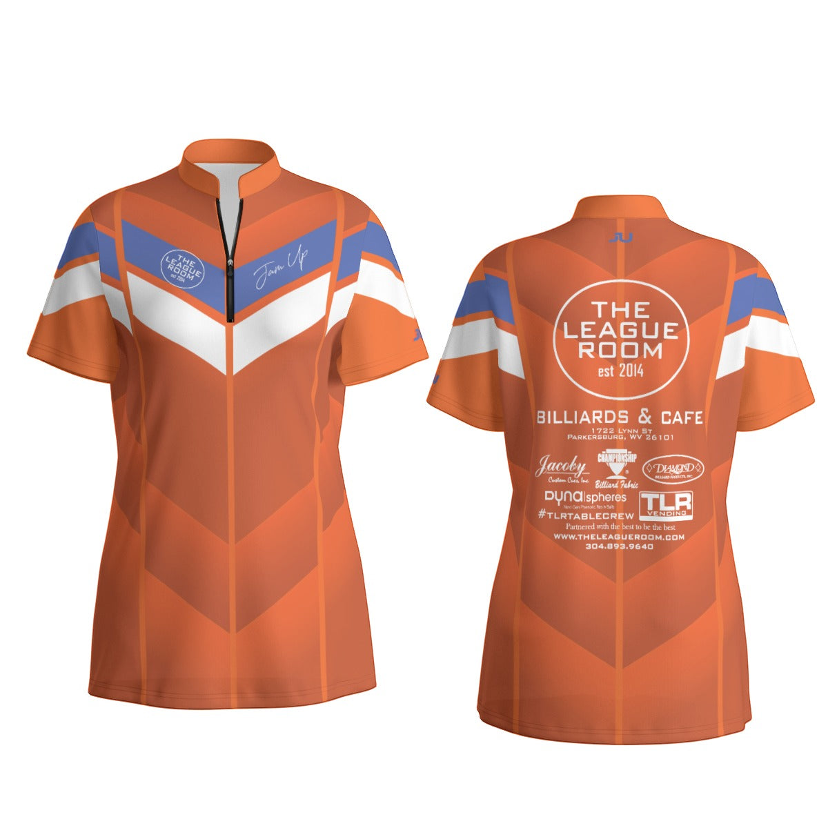 The League Room Shield Orange Women's Sport Collar