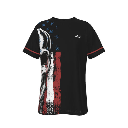 USA Skull Men's Crew Neck