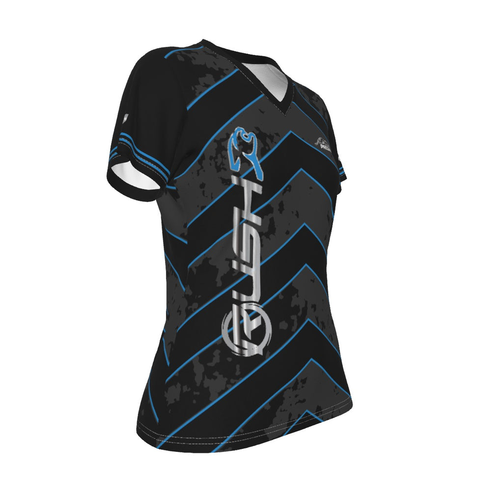 Rush Ladies V Neck (Blue)