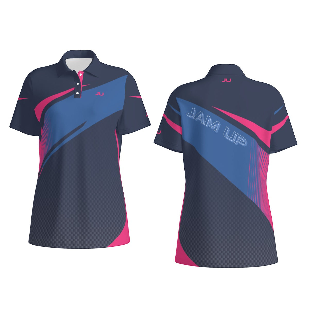 Action 2.0 Blue Majenta Women's Polo