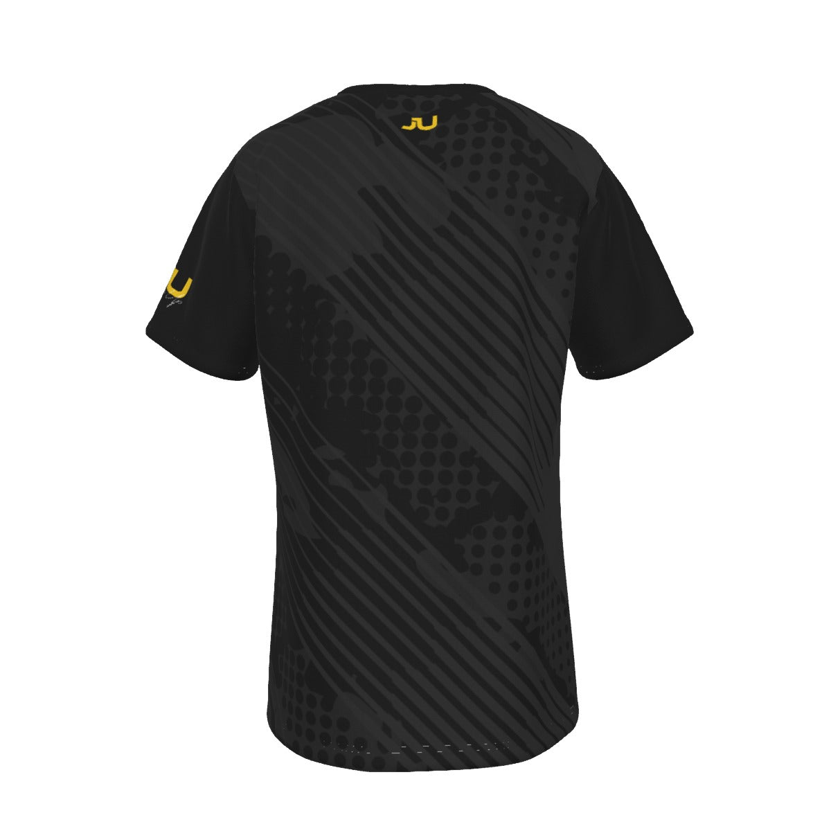 Leather Pocket Dark Grunge Men's Crew Neck T-Shirt