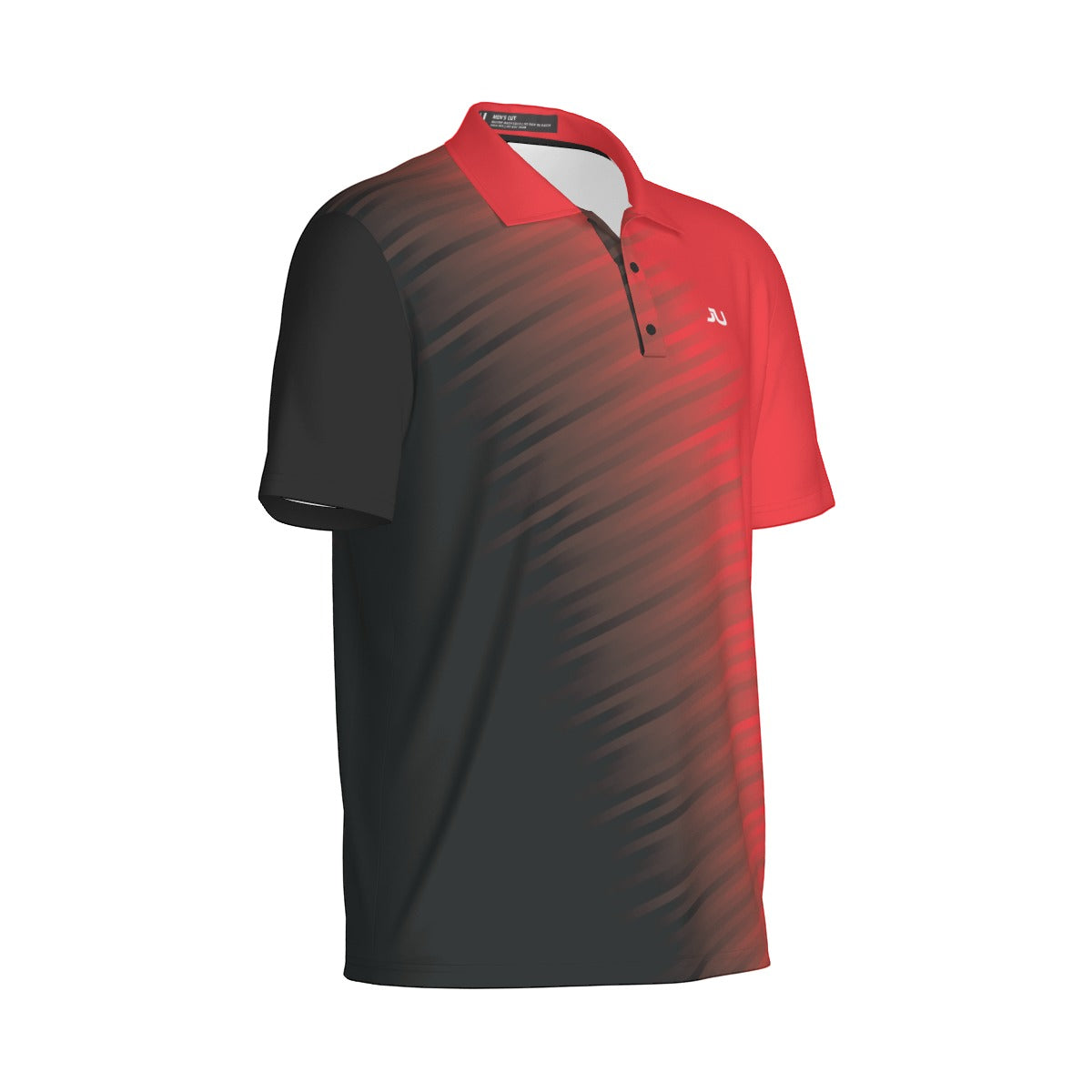 JUS Crossfade Red Men's Polo