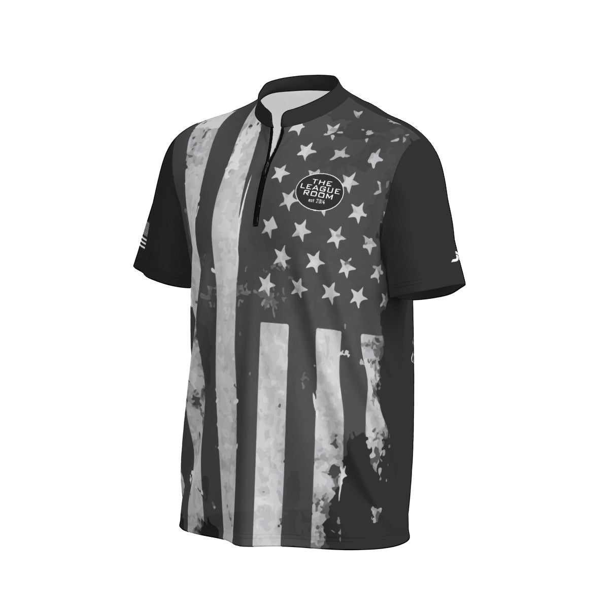 The League Room USA Flag Sports Collar Jersey