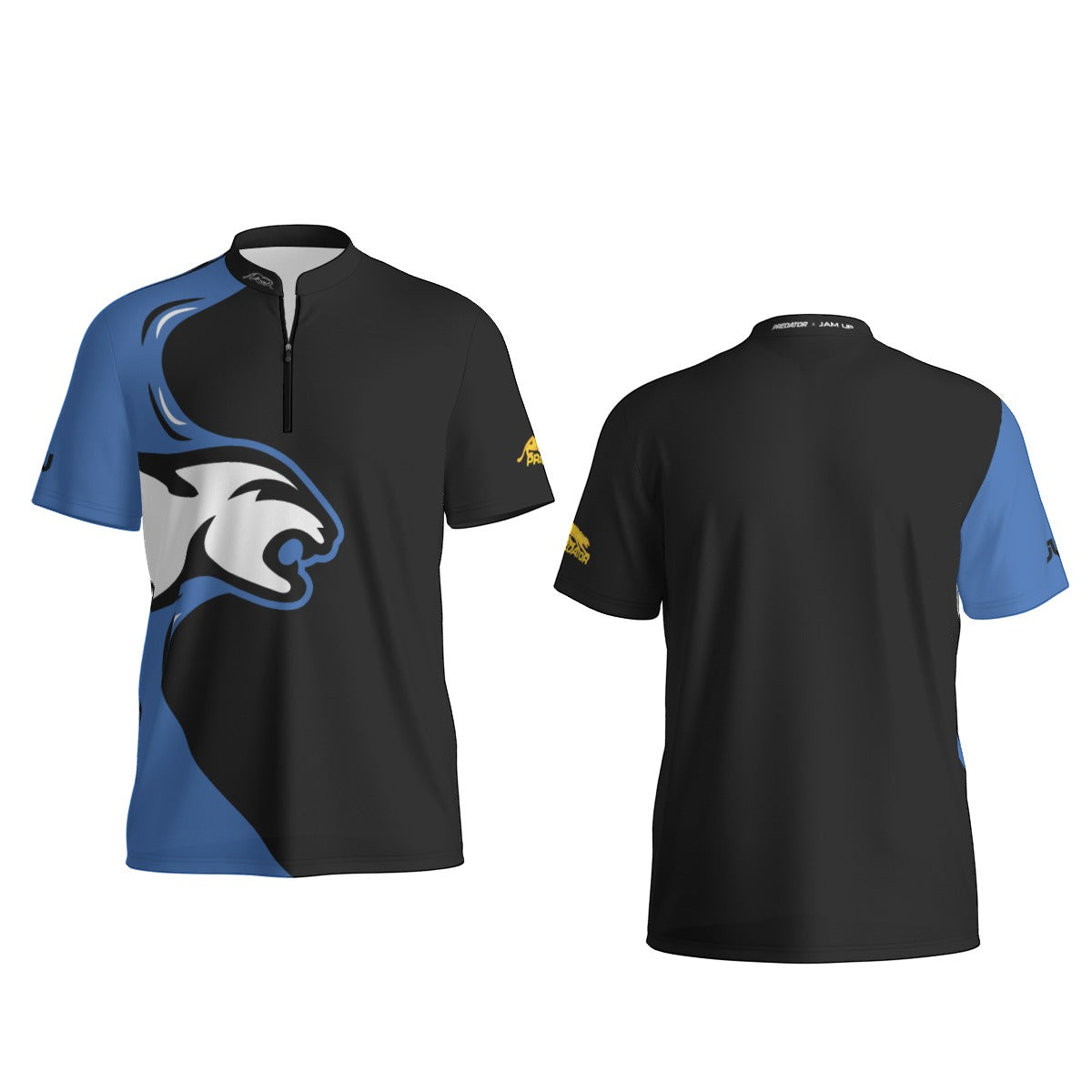 Strike Blue Men's Sports Collar Jersey