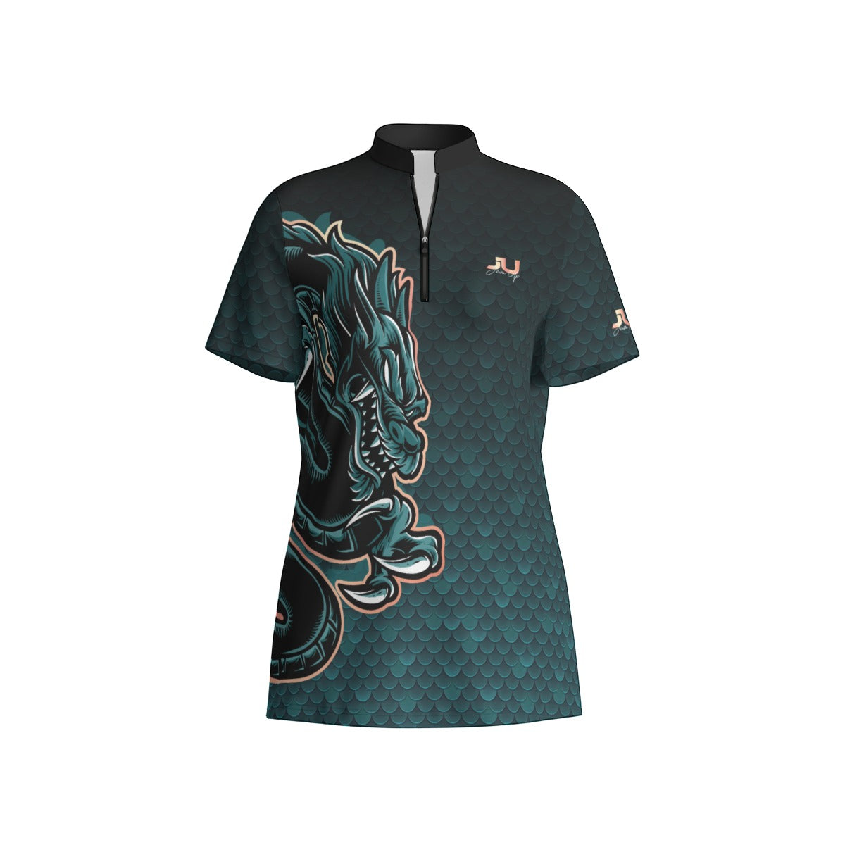 Dragon Teal Women's Sport Collar