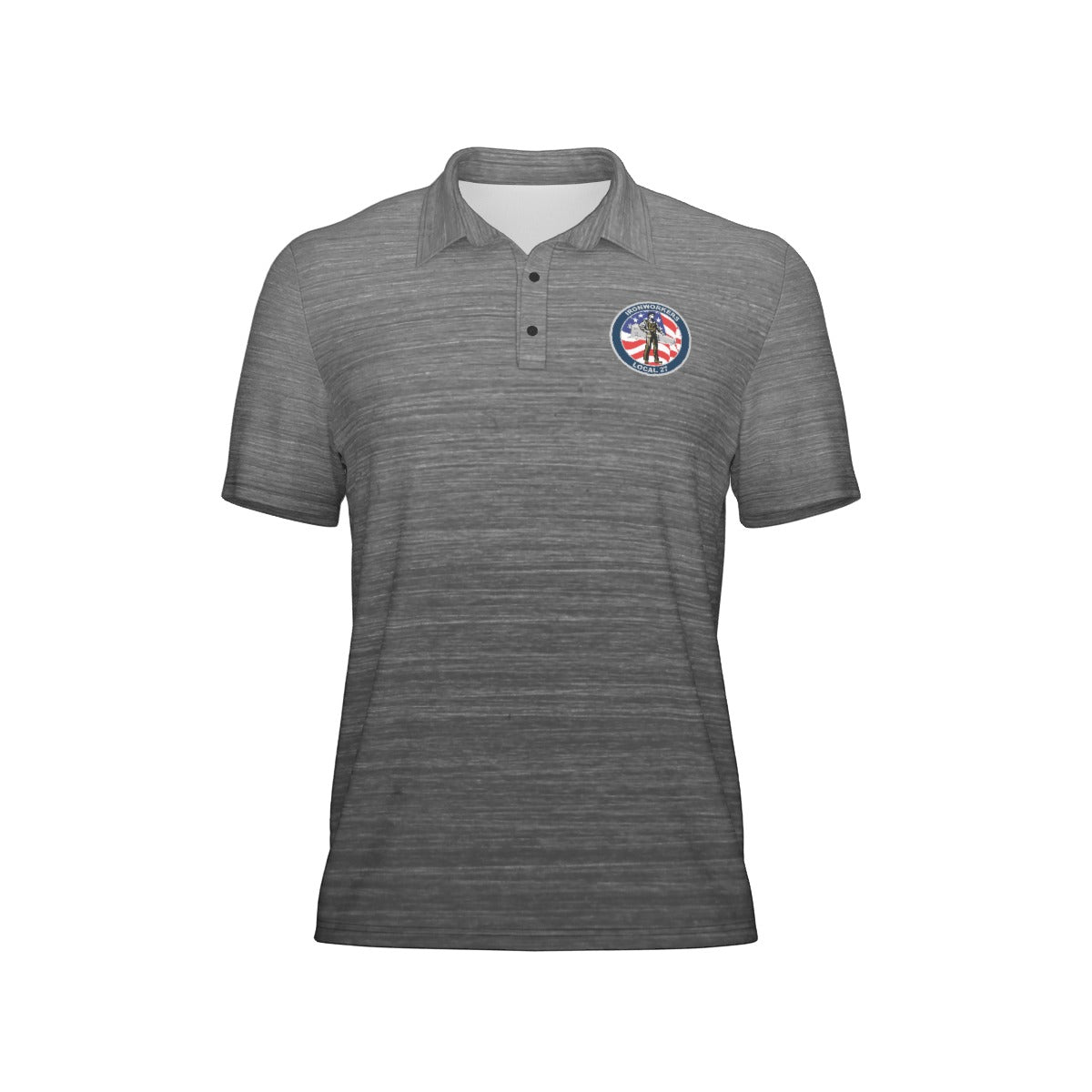 Iron Workers Brushed Steel Men's polo