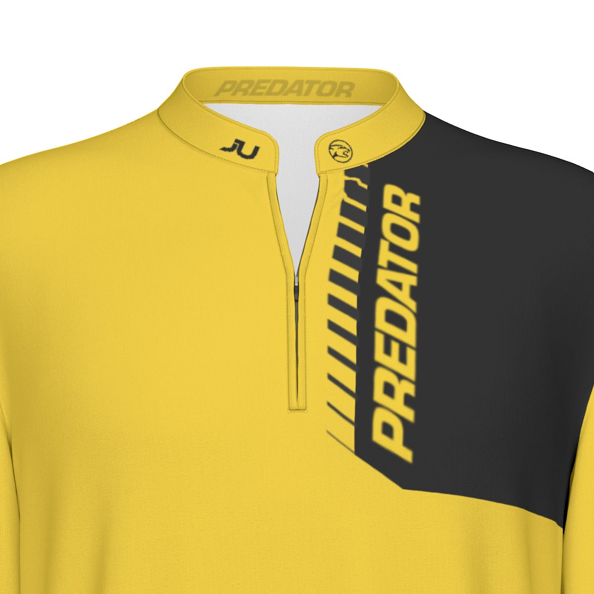 NEW DESIGN - Predator Long Sleeve Sport Collar Jersey - Yellow/Black